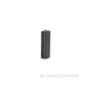 Conector fêmea de passo de 2,54 mm reto 39P